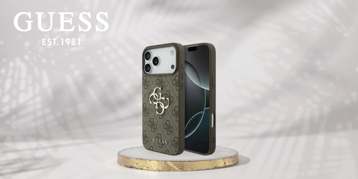 Husa Guess 4G Big Logo compatibila cu iPhone 18 Pro / 17 Pro, Maro 1 Lerato.ro