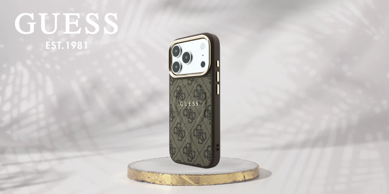 Husa Guess Embossed 4G Classic cu MagSafe compatibila cu iPhone 18 Pro / 17 Pro, Maro 1 Lerato.ro
