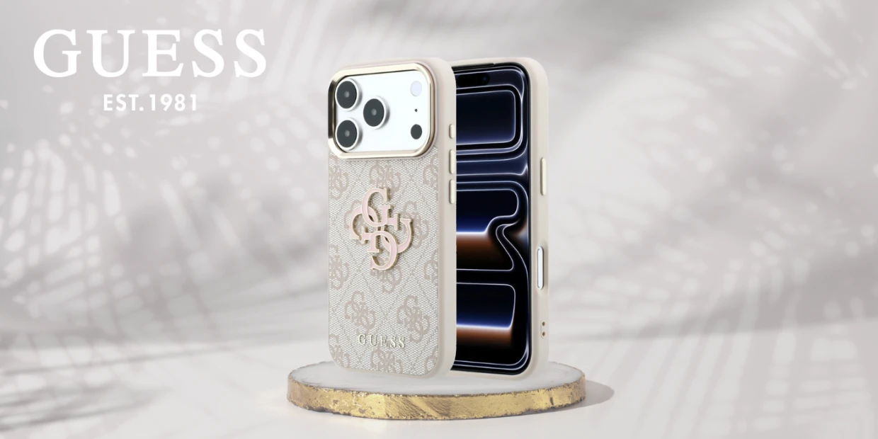 Husa Guess 4G Big Resin Logo compatibila cu iPhone 18 Pro / 17 Pro, Roz 1 Lerato.ro