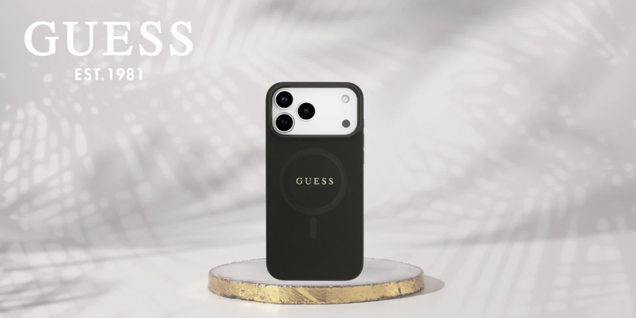 Husa Guess Saffiano Classic Logo cu MagSafe compatibila cu iPhone 18 Pro Max / 17 Pro Max, Negru 1 Lerato.ro