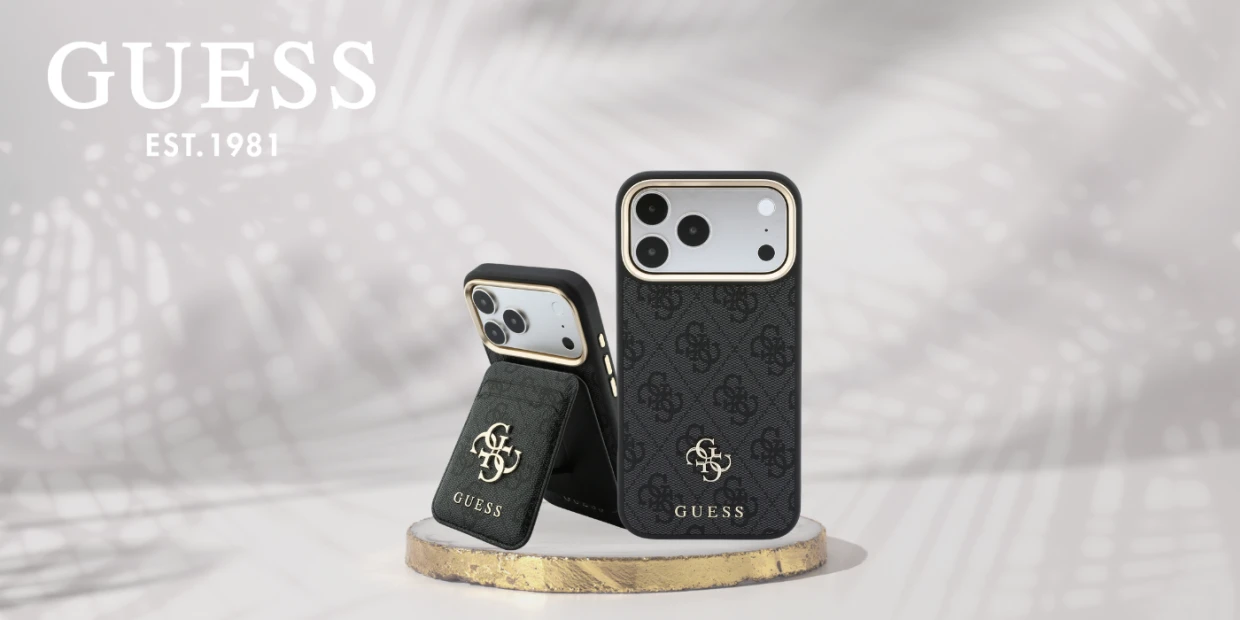 Husa Guess 4G cu MagSafe si Wallet compatibila cu iPhone 18 Pro / 17 Pro, Negru 1 Lerato.ro