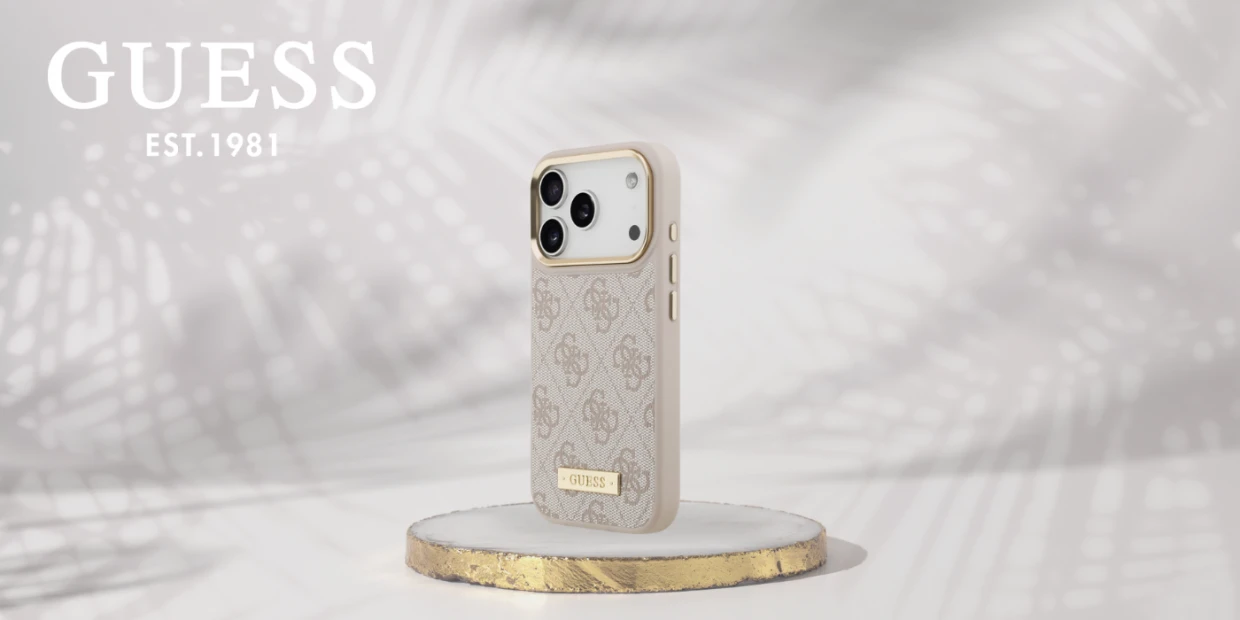 Husa Guess 4G Logo Plate cu MagSafe compatibila cu iPhone 18 Pro Max / 17 Pro Max, Roz 1 Lerato.ro