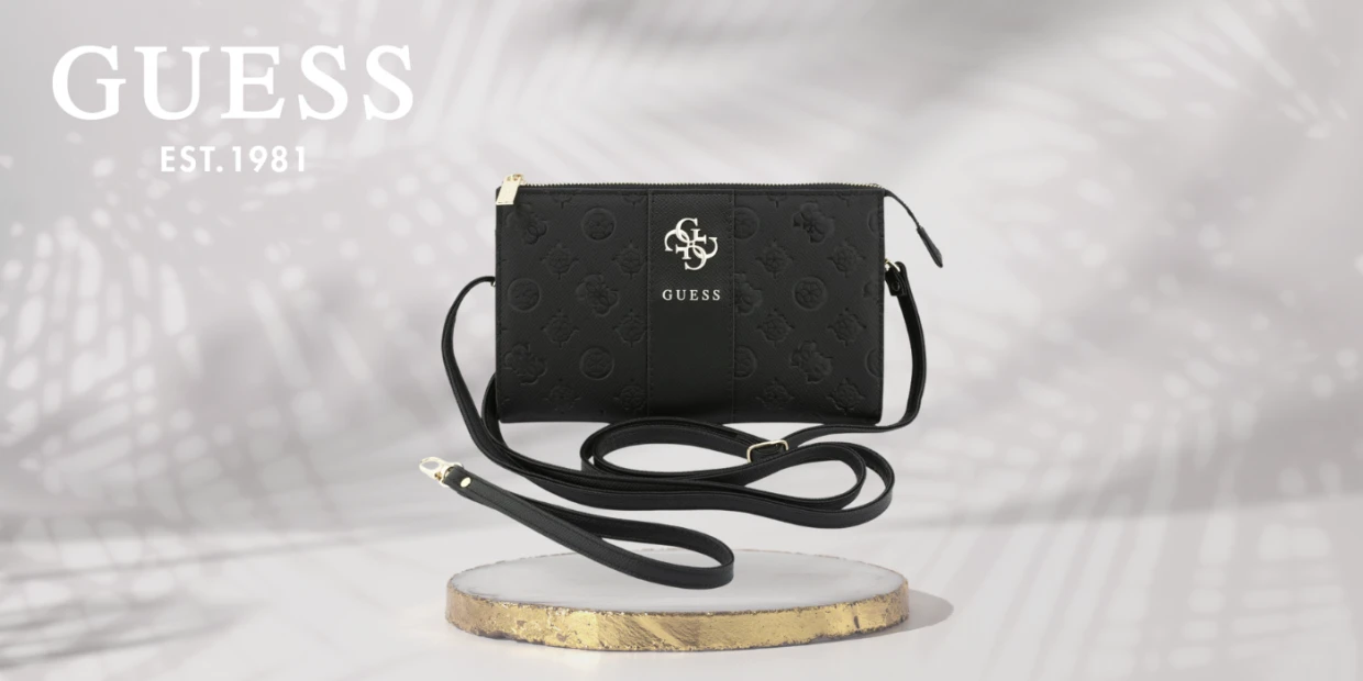 Geanta universala Guess Peony 4G Classic Logos Stripe, Negru 1 Lerato.ro