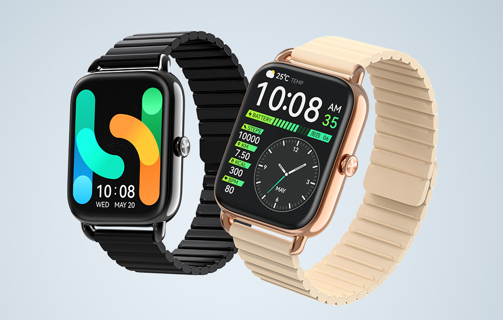 Ceas smartwatch Haylou RS4 Plus, Curea din silicon, Display 1.78 inch, Autonomie 10 zile, 230 mAh, Bluetooth 5.1, Negru 1 Lerato.ro