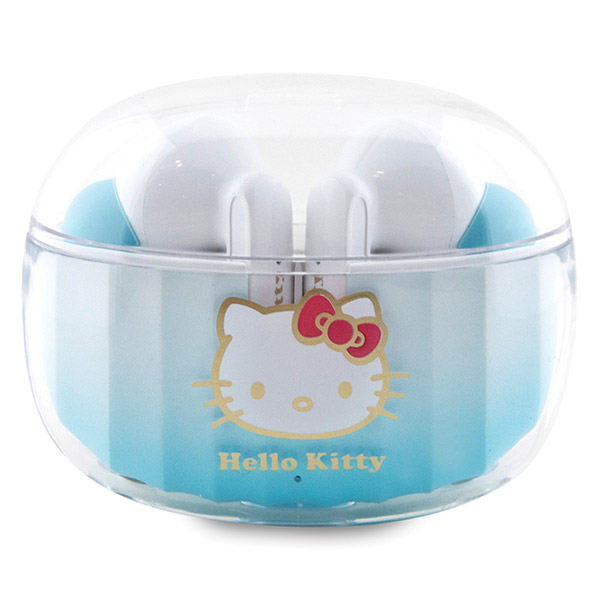 Casti wireless Hello Kitty TWS, Bluetooth 5.3, 250 mAh, USB-C, IPX4, Albastru 1 Lerato.ro