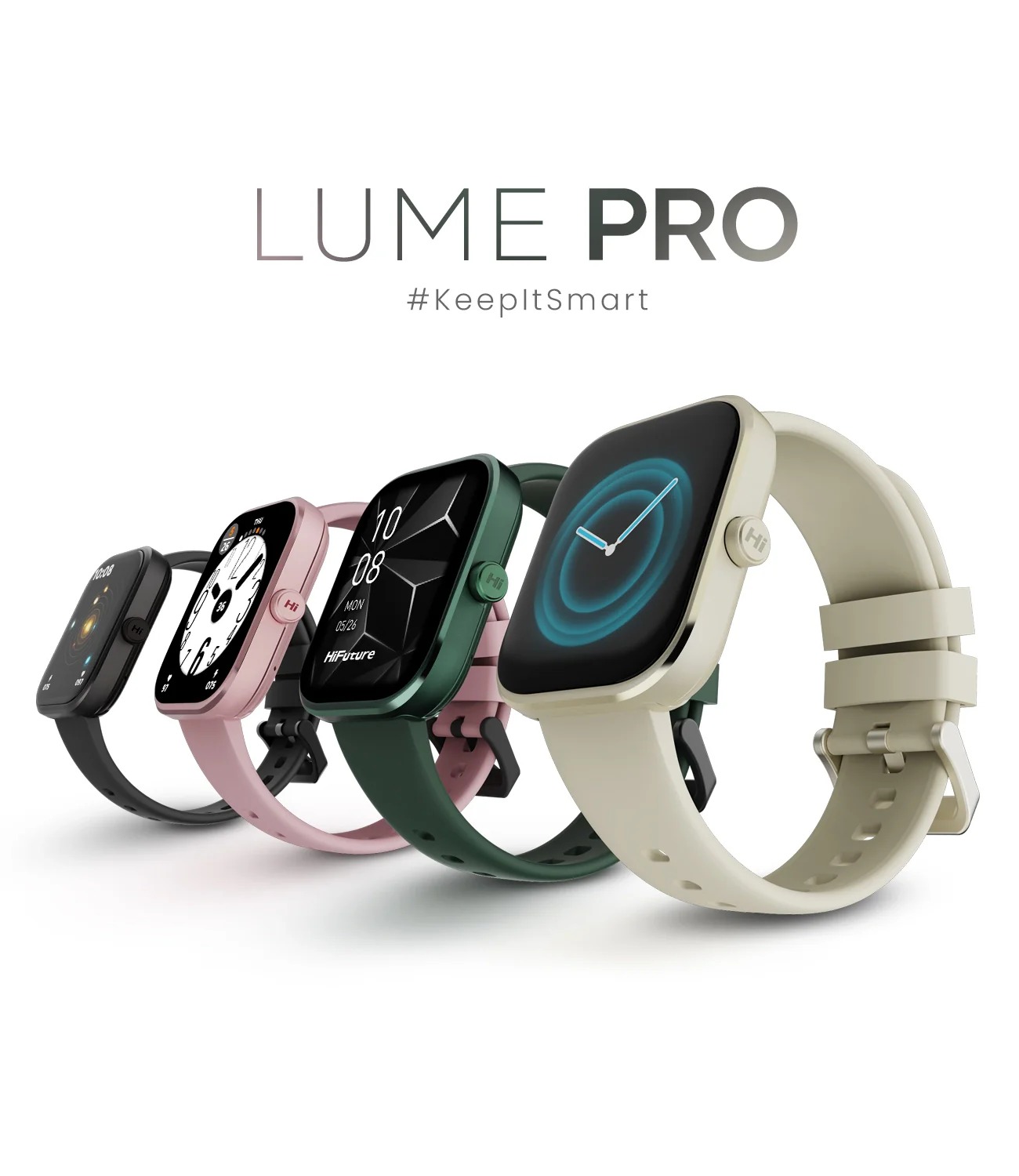 Ceas smartwatch HiFuture Lume Pro, Ecran Amoled 1.85 inch, Autonomie 7 zile, Bluethooth 5.0, Roz 1 Lerato.ro