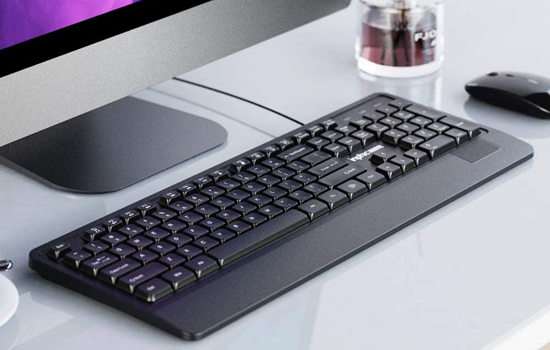 Tastatura Inphic V590 cu fir de 1.5m, conexiune USB, 104 taste, Negru 1 Lerato.ro