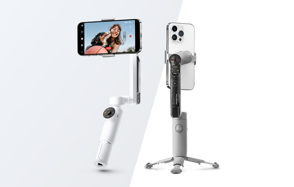 Sistem de stabilizare Insta360 Flow Creator Kit, Bluetooth 5.0, 3 Axe, 2900mAh, Autonomie 12h, USB-C, Alb 1 Lerato.ro