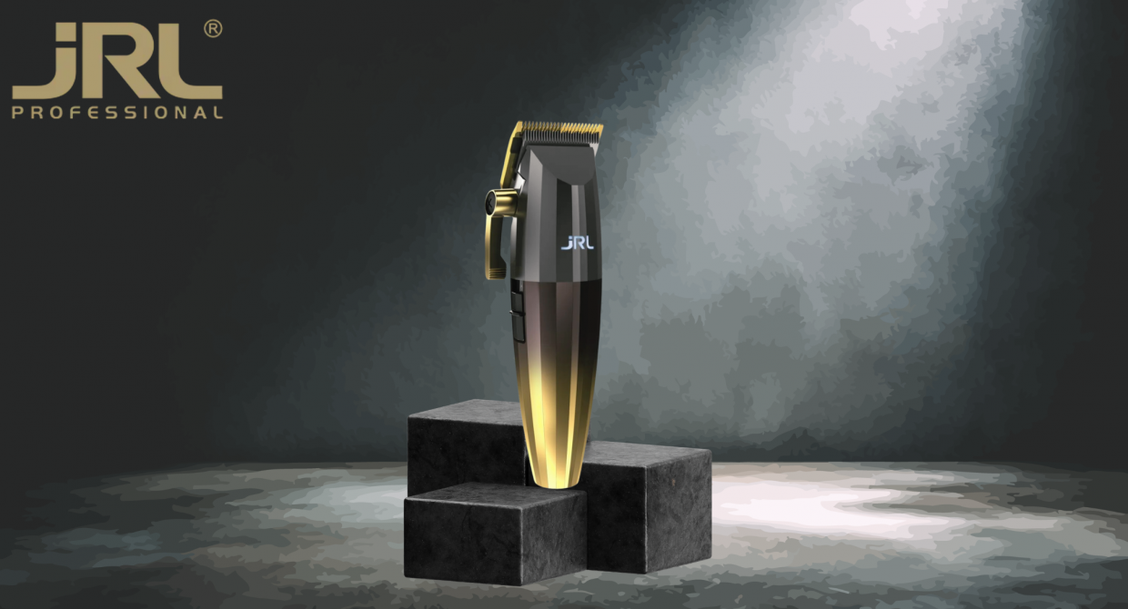 Aparat de tuns electric JRL Fresh Fade 2020C, 3200 mAh, Autonomie 4h, Accesorii incluse, Gold 1 Lerato.ro