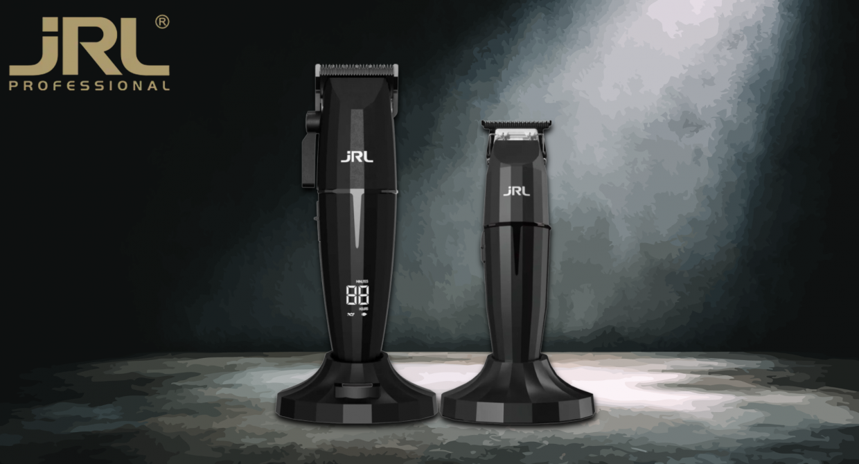 Set 2 in 1 JRL Onyx Clipper si Onyx Trimmer, Aparat de tuns + trimmer, Set accesorii inclus, Negru 1 Lerato.ro