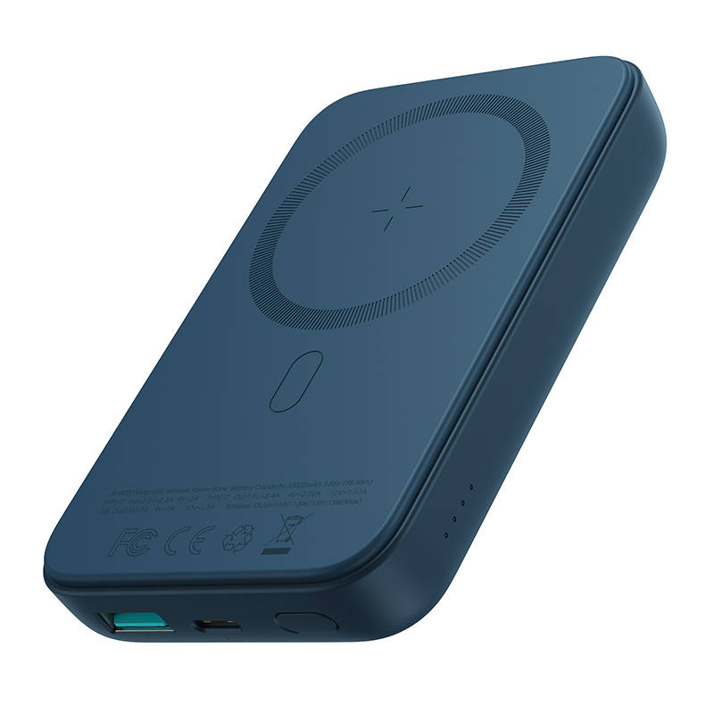Baterie externa Joyroom JR-W020 Mini, 10000 mAh, PD 20W, Wireless 15W, Albastru 1 Lerato.ro