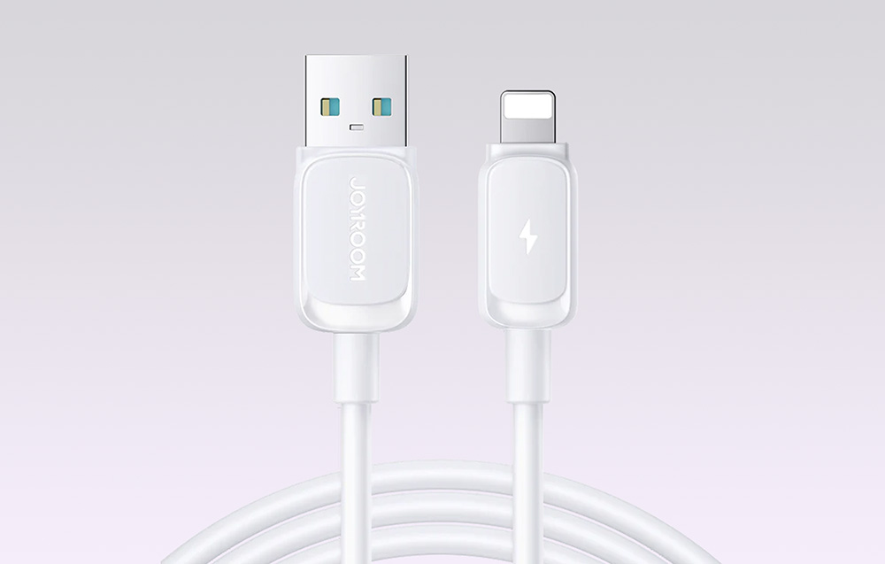 Cablu pentru incarcare si transfer de date Joyroom S-AL012A14, USB/Lightning, 2.4A, 1.2m, Alb 1 Lerato.ro
