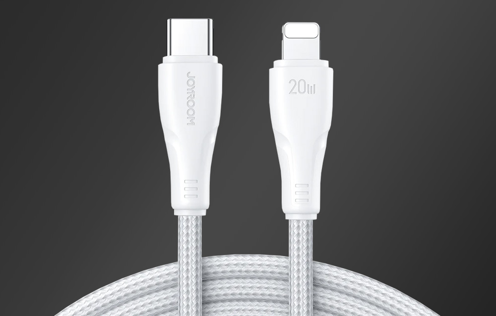 Cablu pentru incarcare si transfer de date Joyroom S-CL020A11, USB-C/Lightning, PD 20W, 1.2m, Alb 1 Lerato.ro