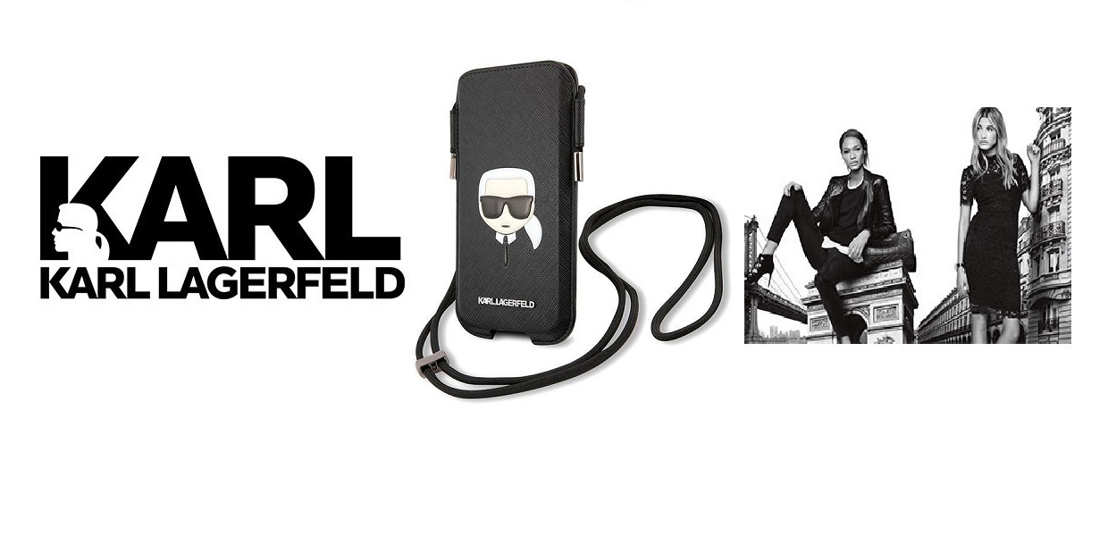 Husa Handbag 6.1 inch Karl Lagerfeld KLHCP12MOPHKHK compatibila cu iPhone 13/ 13 Pro/ 12/ 12 Pro, Ikonik Saffiano - Karl`s Head, Negru 1 Lerato.ro