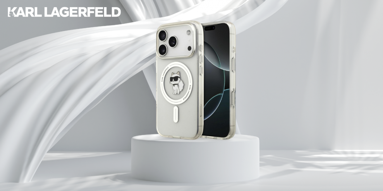 Carcasa Karl Lagerfeld IML Choupette cu MagSafe compatibila cu iPhone 17 Pro, Transparent 1 Lerato.ro