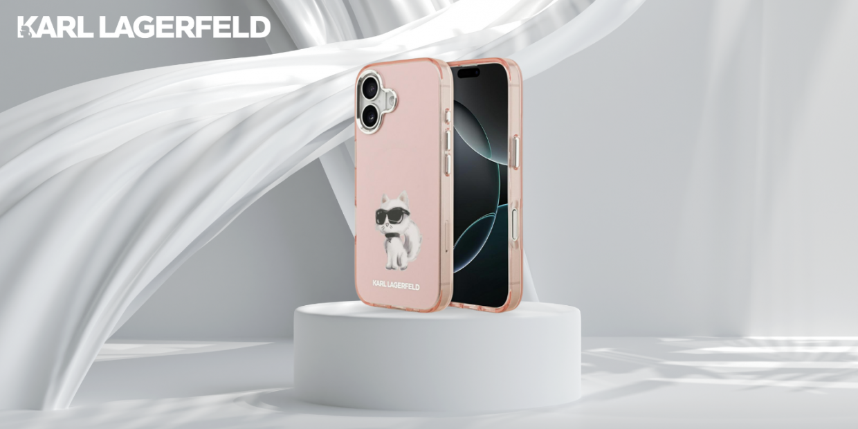 Carcasa Karl Lagerfeld IML Aquarelle Choupette Logo cu MagSafe compatibila cu iPhone 17, Roz 1 Lerato.ro