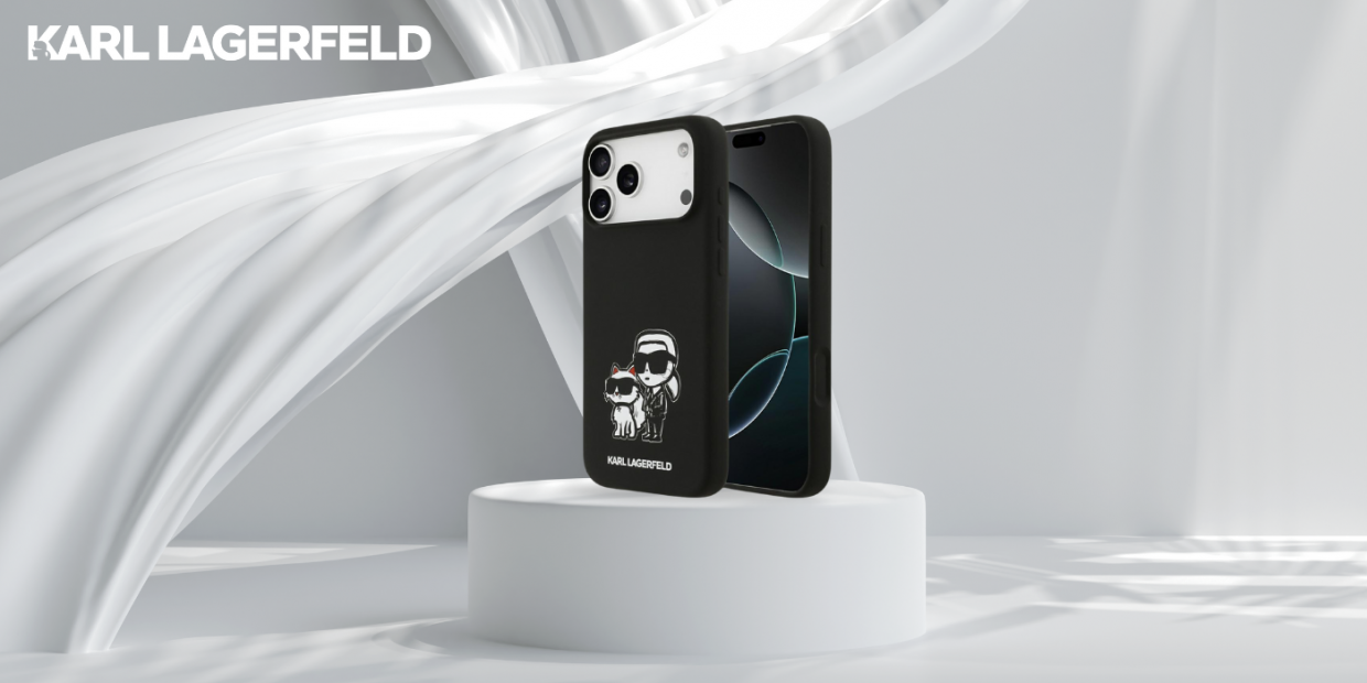 Carcasa Karl Lagerfeld Silicone KC Sketch Logo cu MagSafe compatibila cu iPhone 17 Pro Max, Negru 1 Lerato.ro