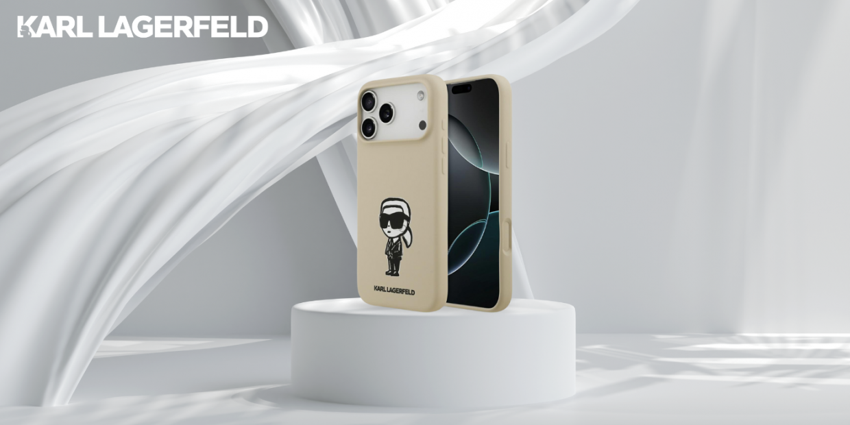 Carcasa Karl Lagerfeld Silicone Karl Sketch Logo cu MagSafe compatibila cu iPhone 17 Pro Max, Maro 1 Lerato.ro