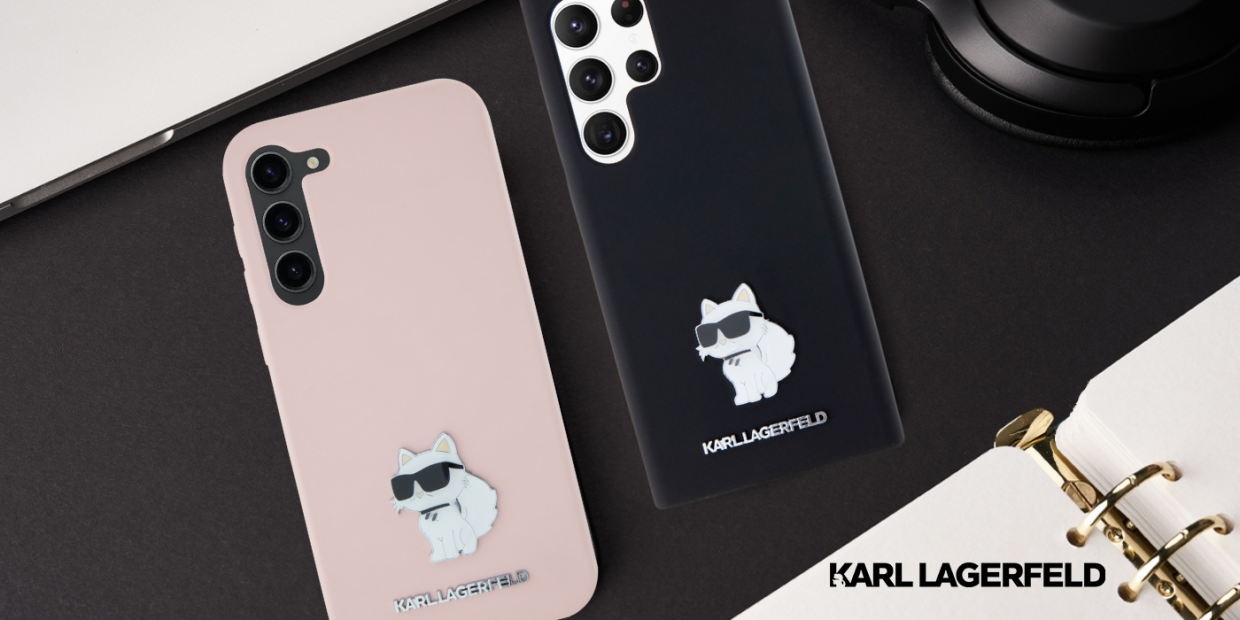 Carcasa Karl Lagerfeld Silicone Choupette Metal Pin compatibila cu Samsung Galaxy S24 Ultra, Roz 1 Lerato.ro