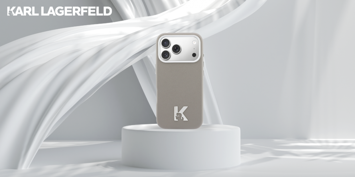 Husa Karl Lagerfeld Karl Head Logo cu MagSafe compatibila cu iPhone 17 Pro, Gri 1 Lerato.ro