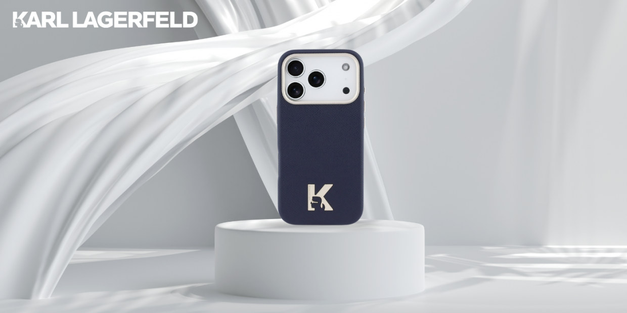 Husa Karl Lagerfeld Karl Head Logo cu MagSafe compatibila cu iPhone 17 Pro, Navy Blue 1 Lerato.ro