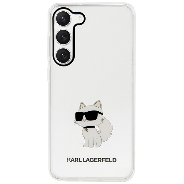 Carcasa Karl Lagerfeld Ikonik Choupette compatibila cu Samsung Galaxy S23 Ultra, Transparent 1 Lerato.ro