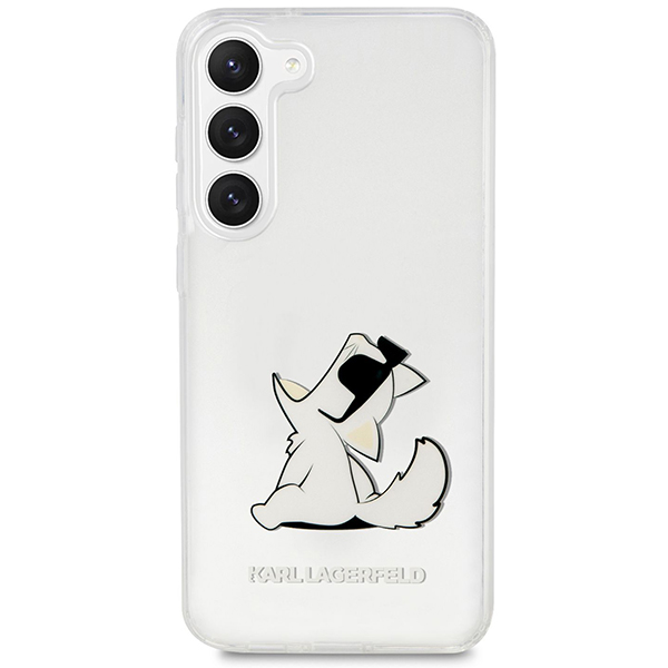 Carcasa Karl Lagerfeld Choupette Fun compatibila cu Samsung Galaxy S23, Transparent 1 Lerato.ro