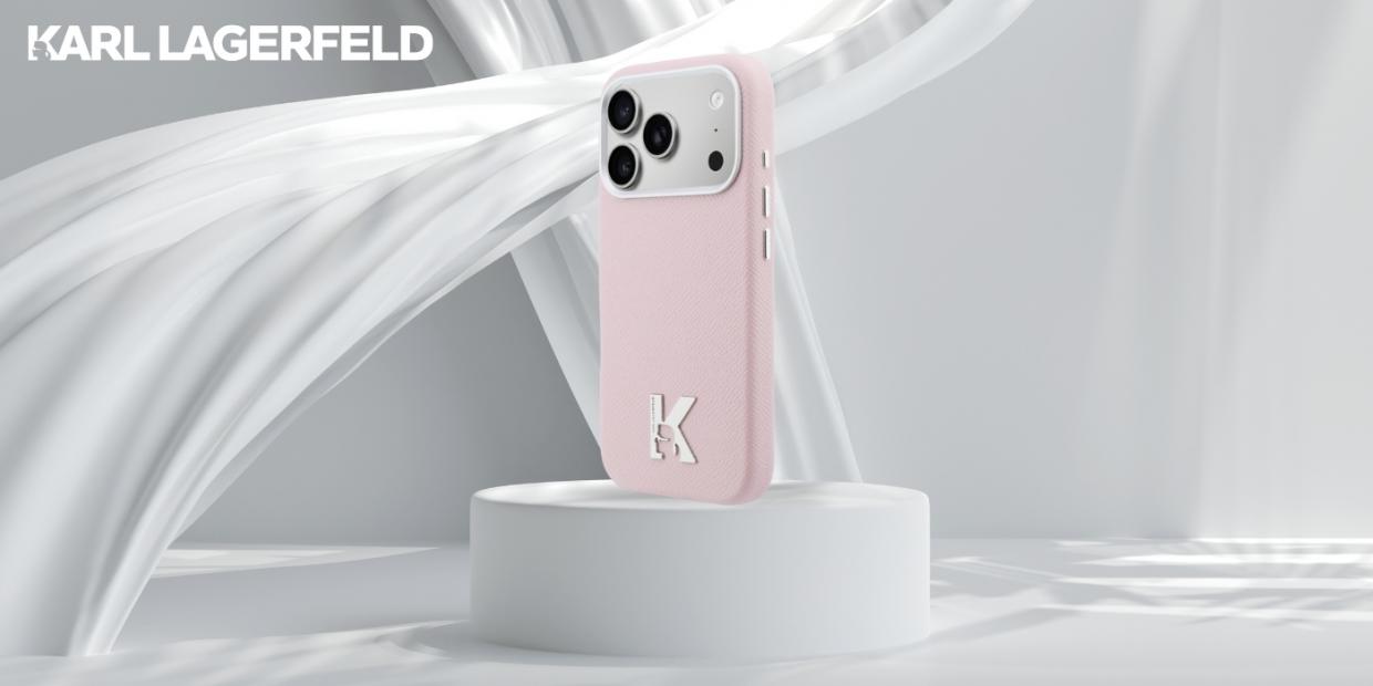 Carcasa Karl Lagerfeld Karl Head Logo cu MagSafe compatibila cu iPhone 17, Roz 1 Lerato.ro