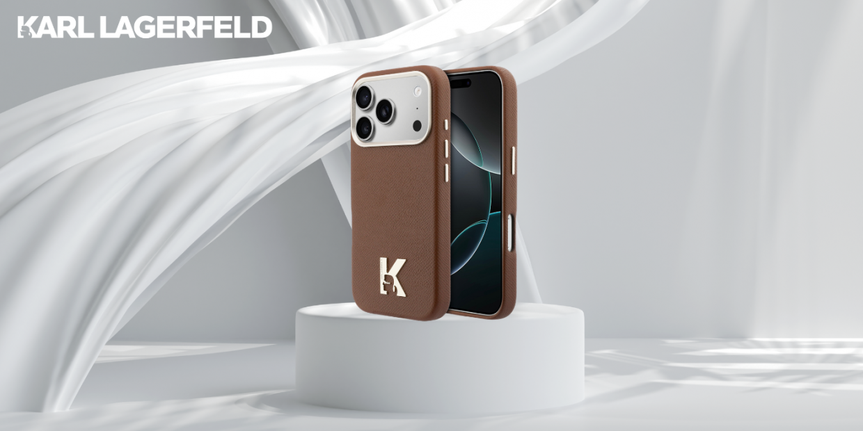 Carcasa Karl Lagerfeld Karl Head Logo cu MagSafe compatibila cu iPhone 17 Pro, Maro 1 Lerato.ro