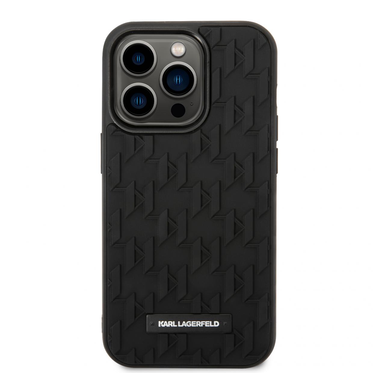 Carcasa Karl Lagerfeld 3D Monogram compatibila cu iPhone 14 Pro Max, Negru 1 Lerato.ro