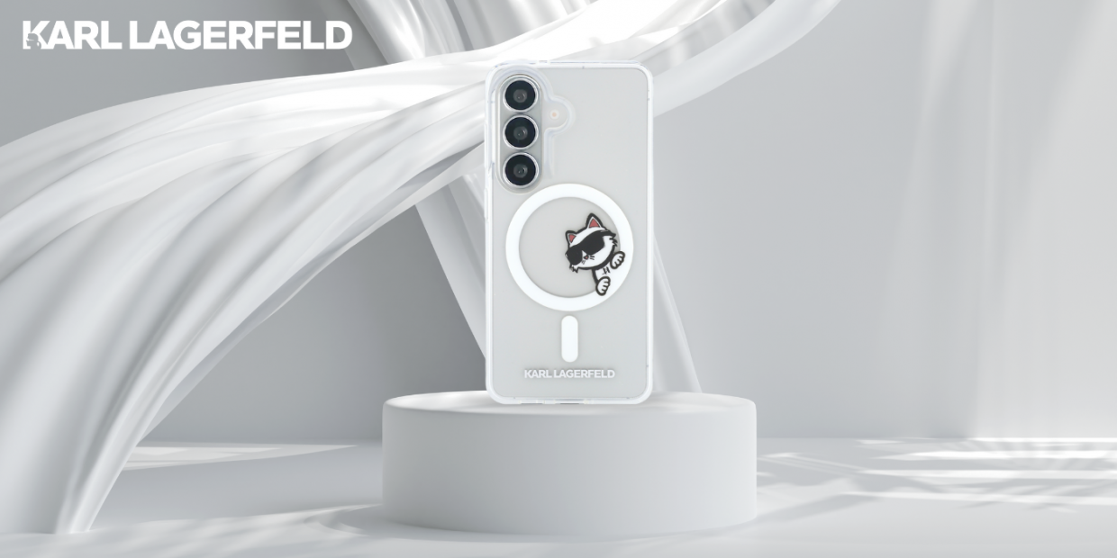Husa Karl Lagerfeld IML Peekaboo Choupette cu MagSafe compatibila cu Samsung Galaxy S26, Transparent 1 Lerato.ro