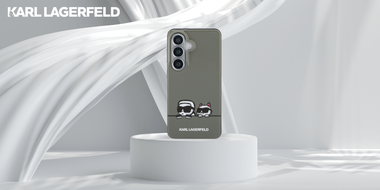 Husa Karl Lagerfeld IML Peekaboo Karl and Choupette cu MagSafe compatibila cu Samsung Galaxy S26, Negru 1 Lerato.ro