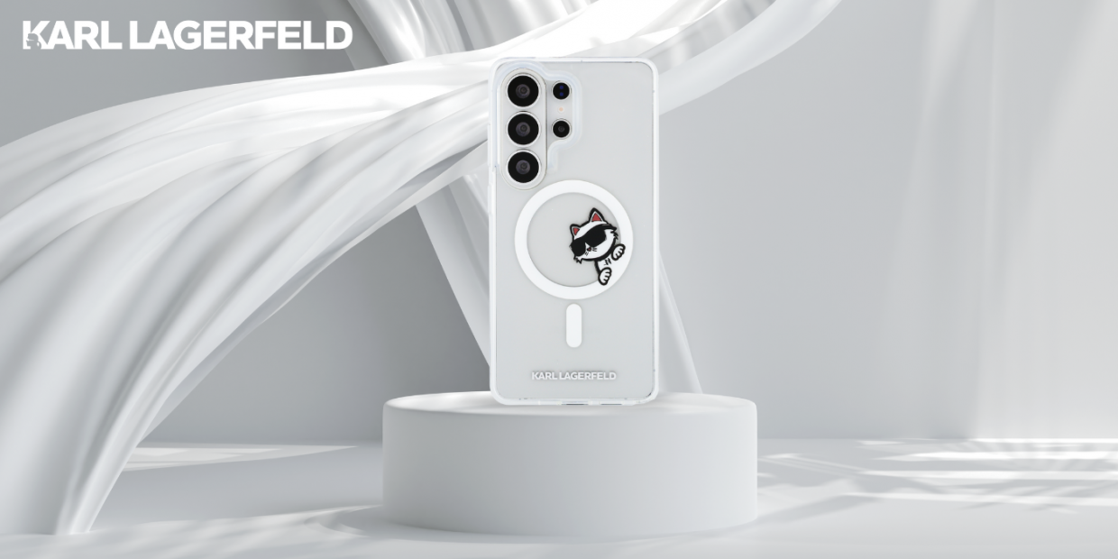 Husa Karl Lagerfeld IML Peekaboo Choupette cu MagSafe compatibila cu Samsung Galaxy S26 Ultra, Transparent 1 Lerato.ro