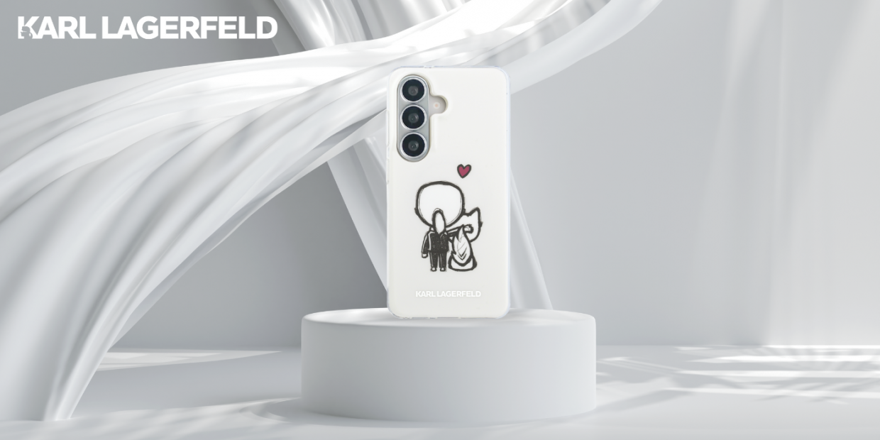 Husa Karl Lagerfeld IML Karl and Choupette cu MagSafe compatibila cu Samsung Galaxy S26, Transparent 1 Lerato.ro