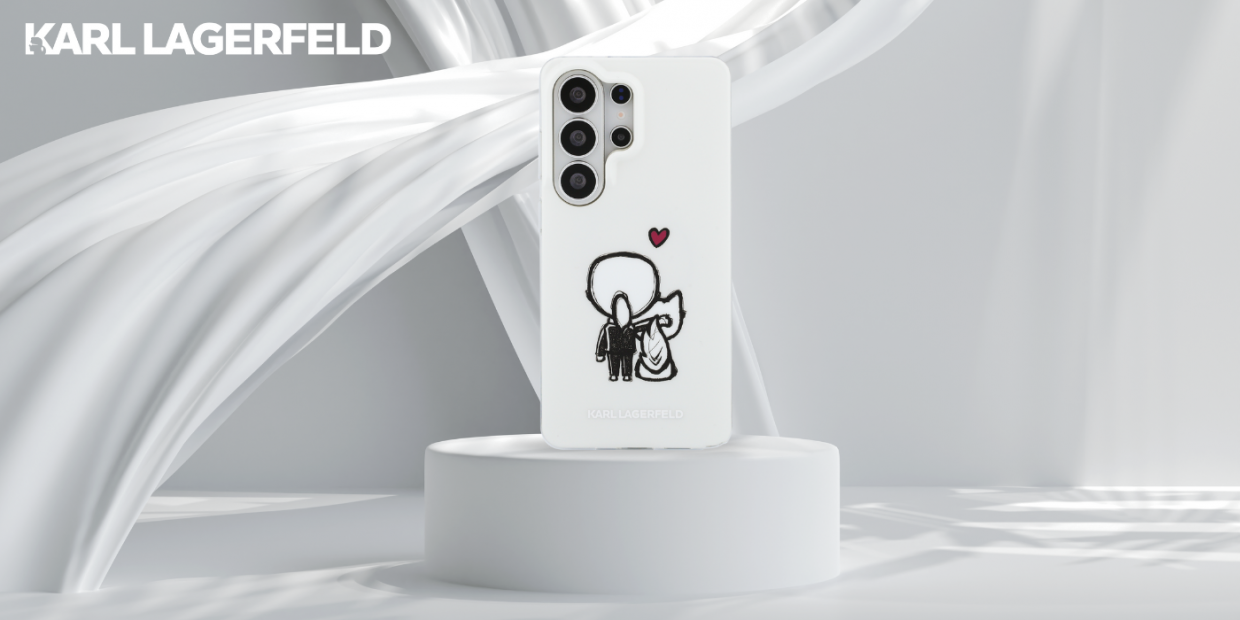 Husa Karl Lagerfeld IML Karl and Choupette cu MagSafe compatibila cu Samsung Galaxy S26 Ultra, Transparent 1 Lerato.ro