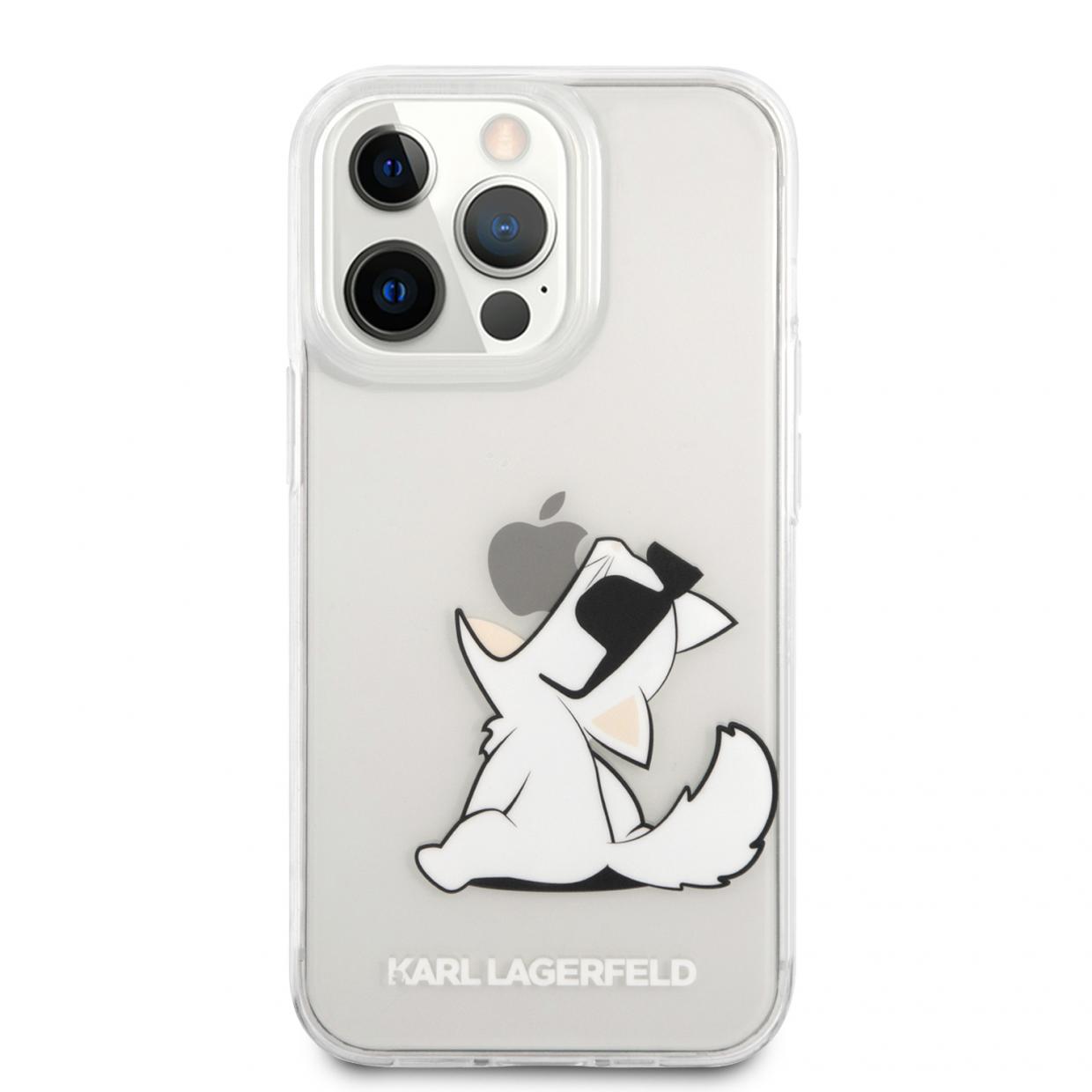 Husa Karl Lagerfeld Choupette Fun compatibila cu iPhone 14 Pro, Transparent 1 Lerato.ro