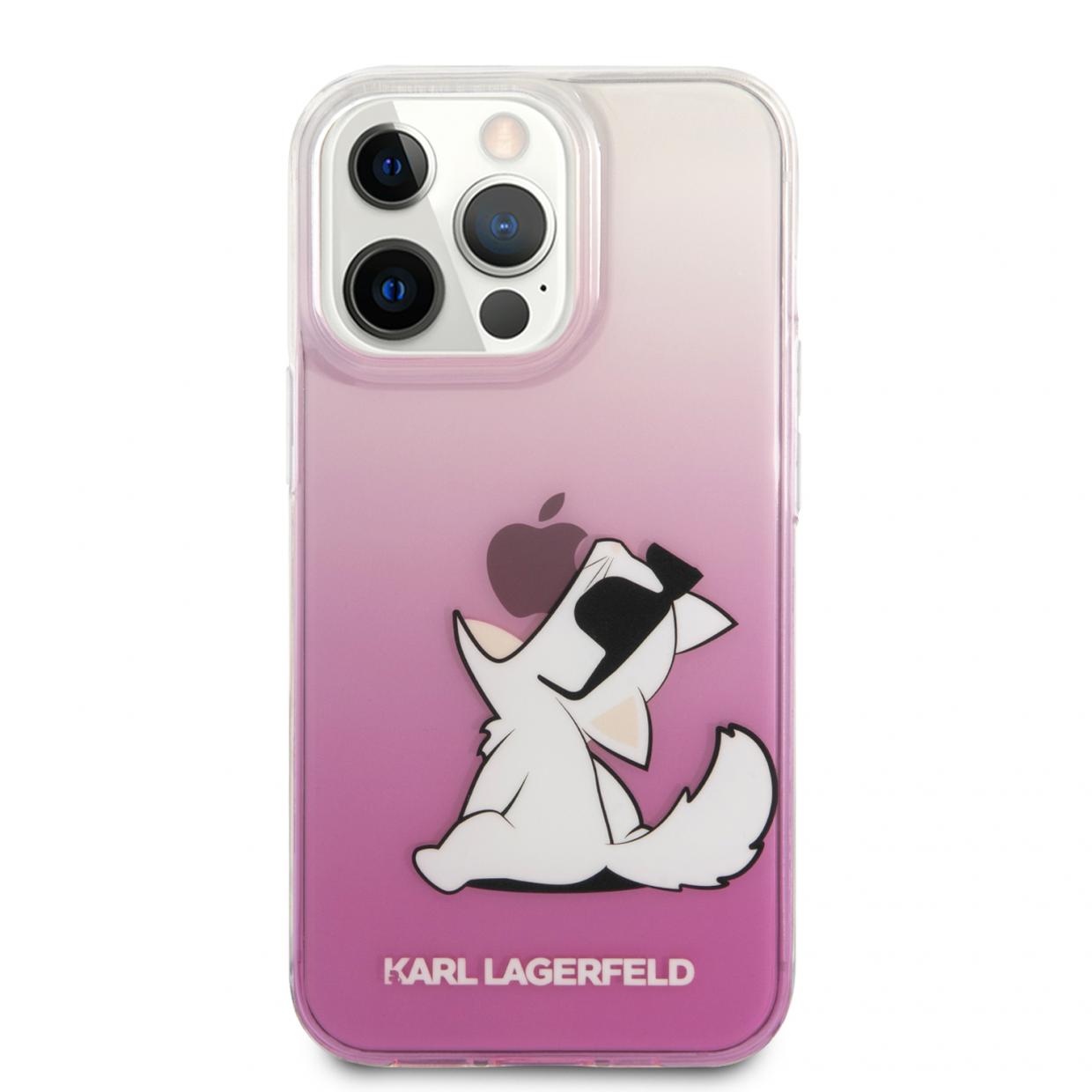 Husa Karl Lagerfeld Choupette Fun compatibila cu iPhone 14 Pro, Roz 1 Lerato.ro