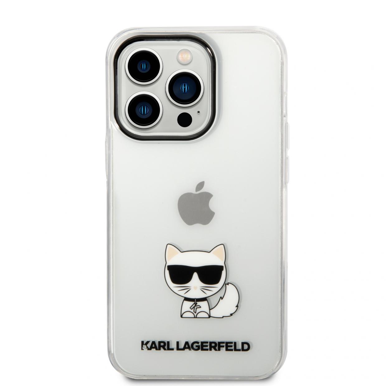 Husa Karl Lagerfeld Choupette Body compatibila cu iPhone 14 Pro, Transparent 1 Lerato.ro