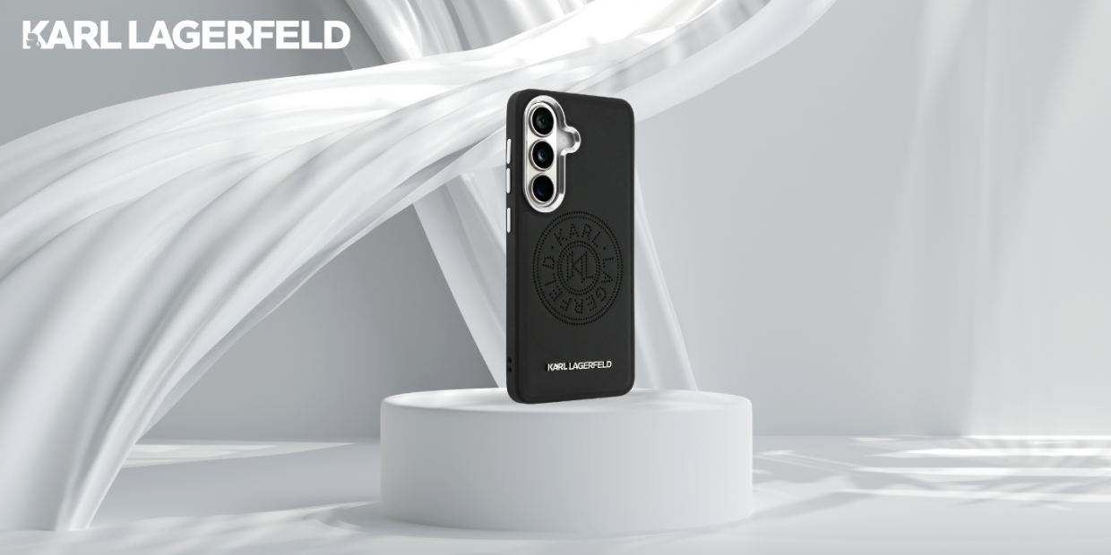 Carcasa Karl Lagerfeld Perforated KL cu MagSafe compatibila cu Samsung Galaxy S26 Plus, Negru 1 Lerato.ro