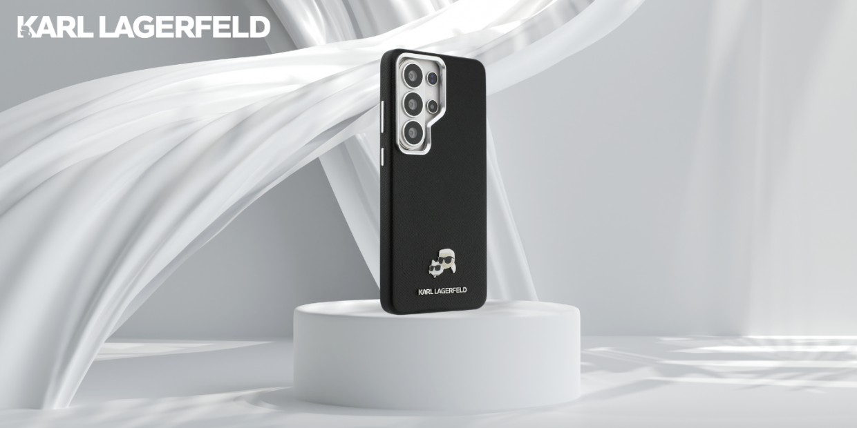 Carcasa Karl Lagerfeld Saffiano KC Metal Logo cu MagSafe compatibila cu Samsung Galaxy S26 Ultra, Negru 1 Lerato.ro