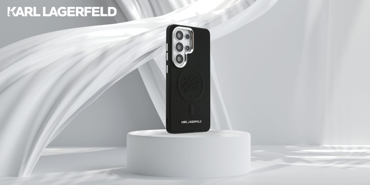 Carcasa Karl Lagerfeld Embossed Ring Initials cu MagSafe compatibila cu Samsung Galaxy S26 Ultra, Negru 1 Lerato.ro