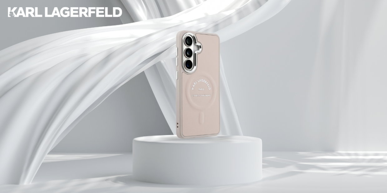 Husa Karl Lagerfeld Embossed Ring RSG Logo cu MagSafe compatibila cu Samsung Galaxy S26 Plus, Roz 1 Lerato.ro