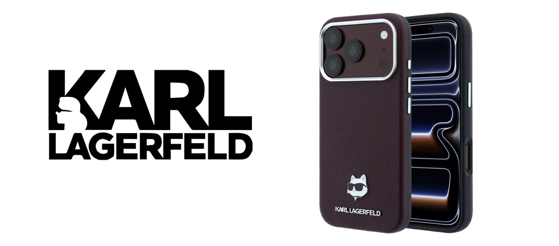 Husa Karl Lagerfeld Grained Choupette Head Metal cu MagSafe compatibila cu iPhone 18 Pro / 17 Pro, Mov 1 Lerato.ro