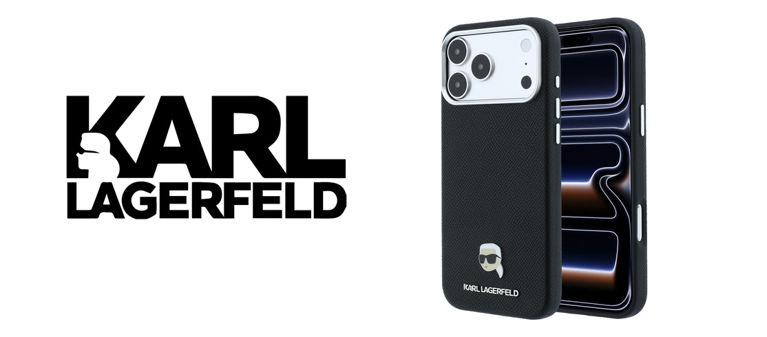 Husa Karl Lagerfeld Grained Karl Head Metal cu MagSafe compatibila cu iPhone 17 Pro Max / 18 Pro Max, Negru 1 Lerato.ro