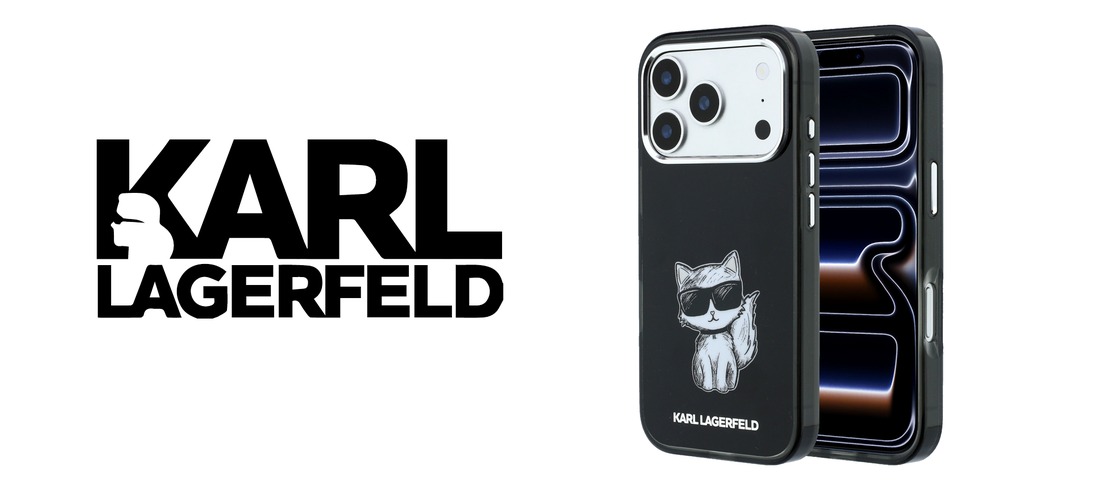 Husa Karl Lagerfeld IML Choupette Body Sketch Print cu MagSafe compatibila cu iPhone 17 Pro Max / 18 Pro Max, Negru 1 Lerato.ro