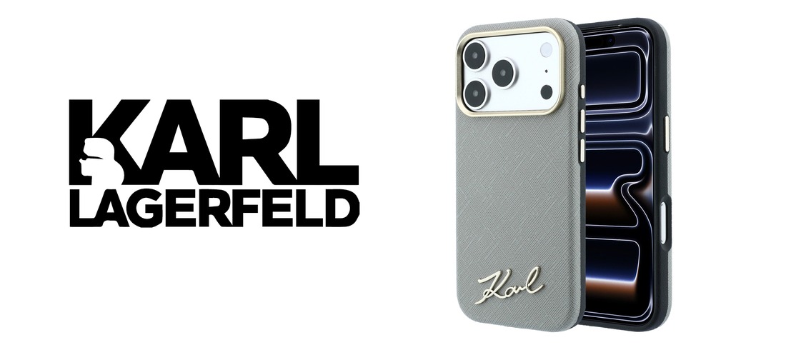 Husa Karl Lagerfeld Saffiano Small Script Metal Logo cu MagSafe compatibila cu iPhone 17 Pro Max / 18 Pro Max, Bej 1 Lerato.ro