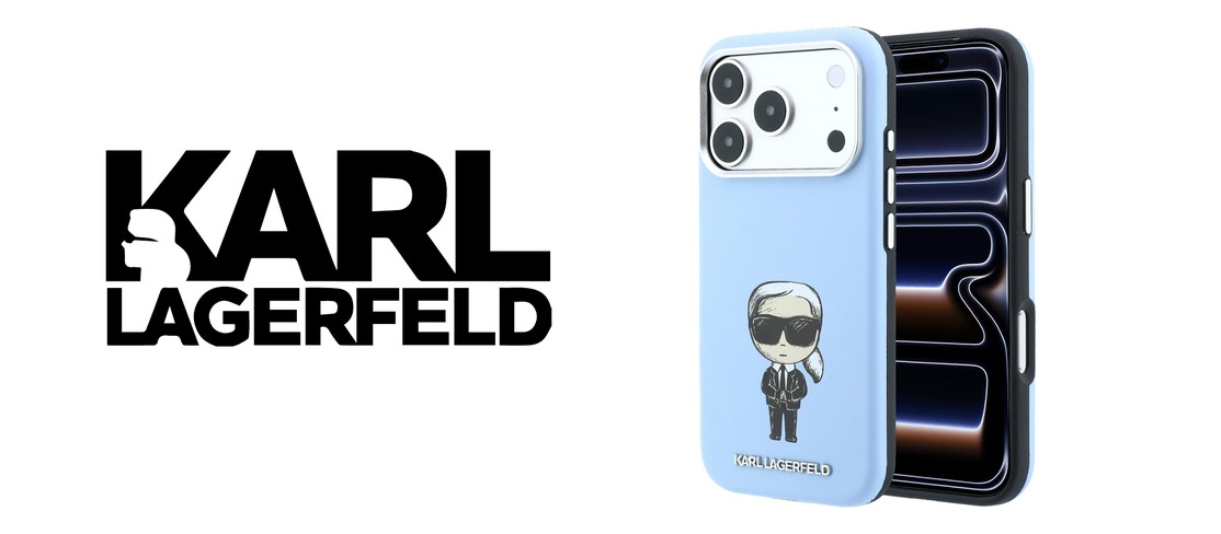 Husa Karl Lagerfeld Smooth Ikonik Sketch cu MagSafe compatibila cu iPhone 18 Pro / 17 Pro, Albastru 1 Lerato.ro