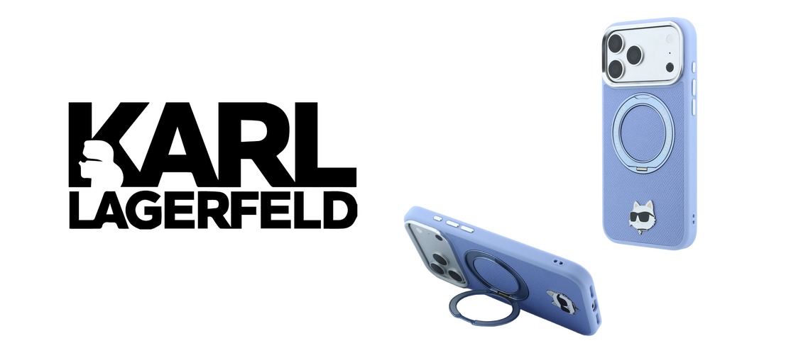 Husa Karl Lagerfeld Ring Stand 360 Choupette Head Pin cu MagSafe compatibila cu iPhone 18 Pro / 17 Pro, Albastru 1 Lerato.ro