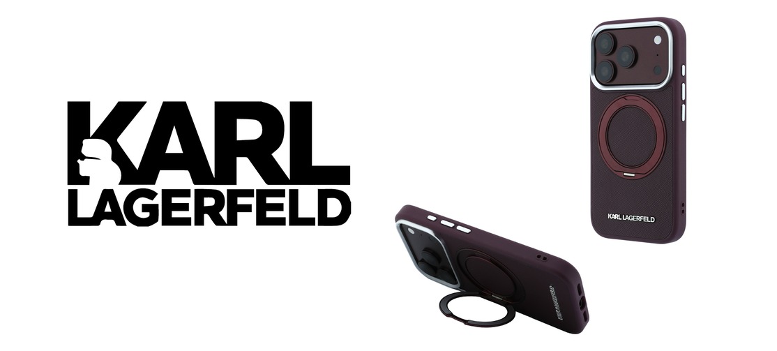 Husa Karl Lagerfeld Ring Stand 360 Saffiano Classic Logo cu MagSafe compatibila cu iPhone 18 Pro Max / 17 Pro Max, Burgundy 1 Lerato.ro