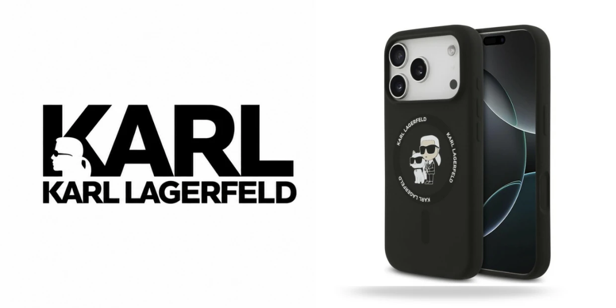 Husa Karl Lagerfeld Silicone Karl and Choupette Ring cu MagSafe compatibila cu iPhone 18 Pro Max / 17 Pro Max, Black 1 Lerato.ro